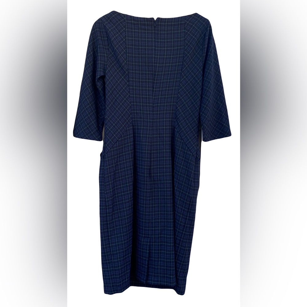 Eshakti Plaid Sheath Dress With Pockets NWOT - Picture 4 of 7